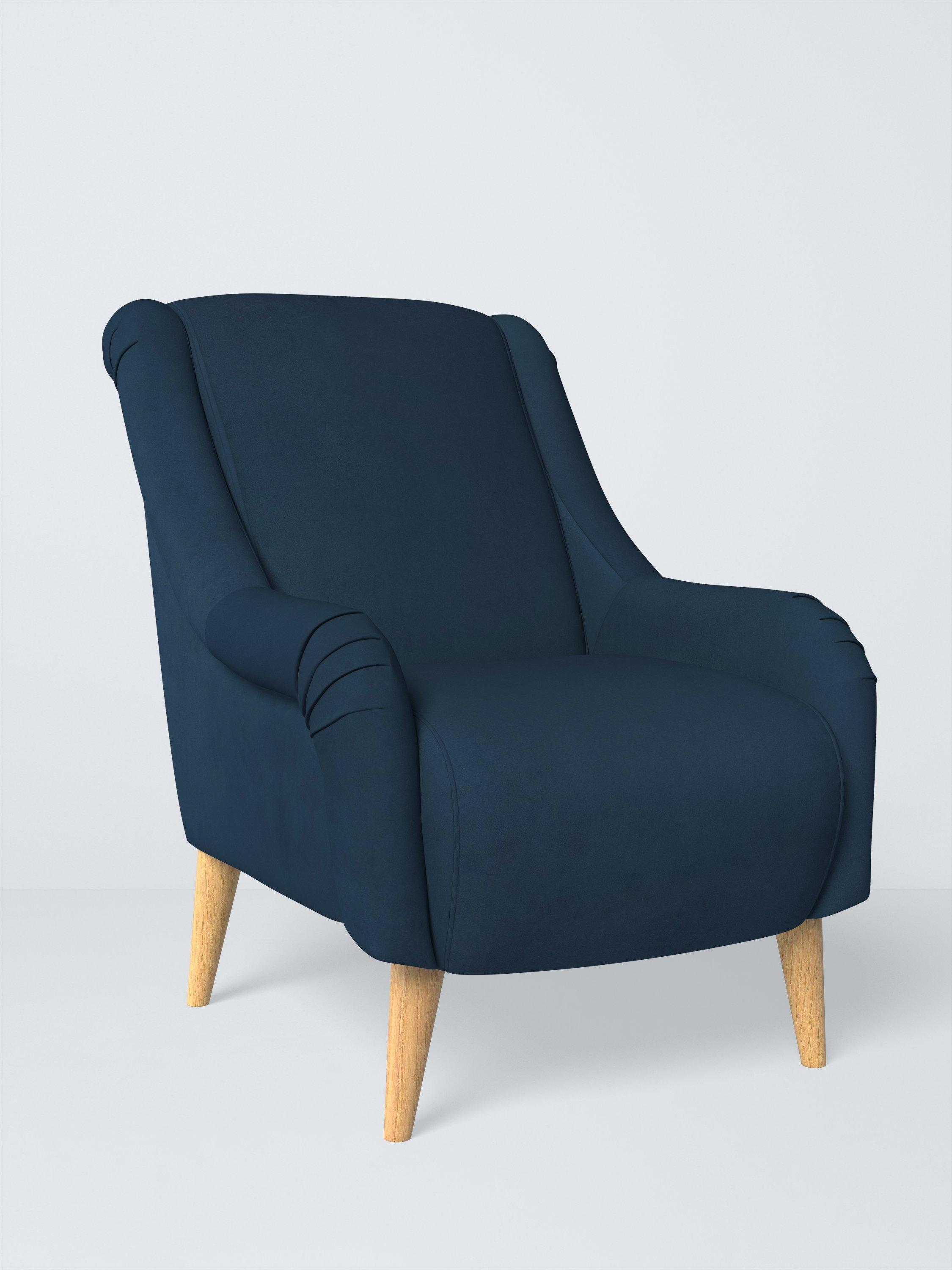 Coulston Range, John Lewis Easy Clean Plush Velvet Fabric, Navy, Price Band B