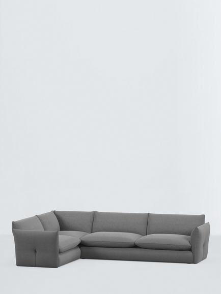 John Lewis Dimple 5 Seater LHF Corner End Sofa, 