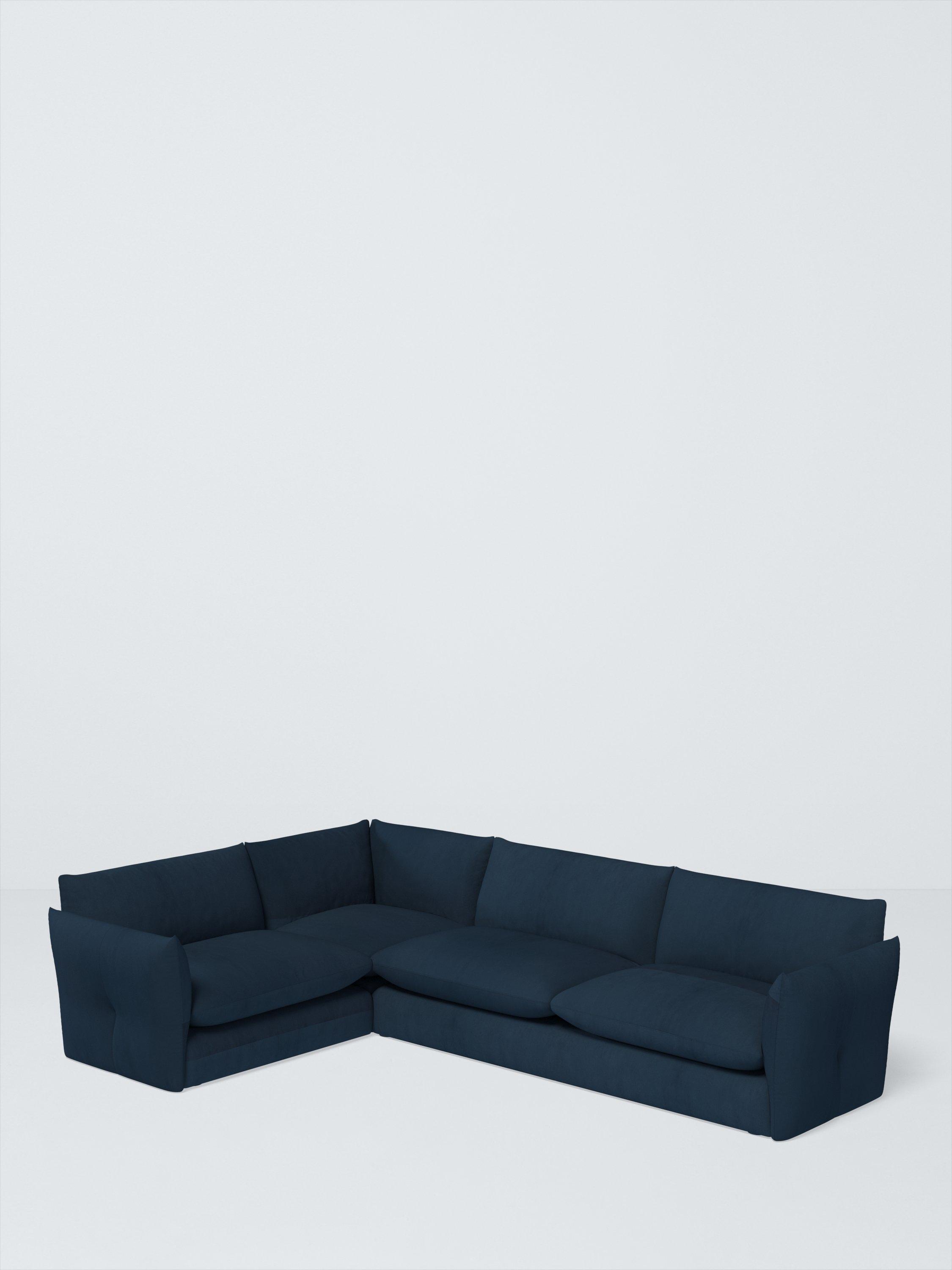 Dimple Range, John Lewis Easy Clean Plush Velvet Fabric, Navy, Price Band B