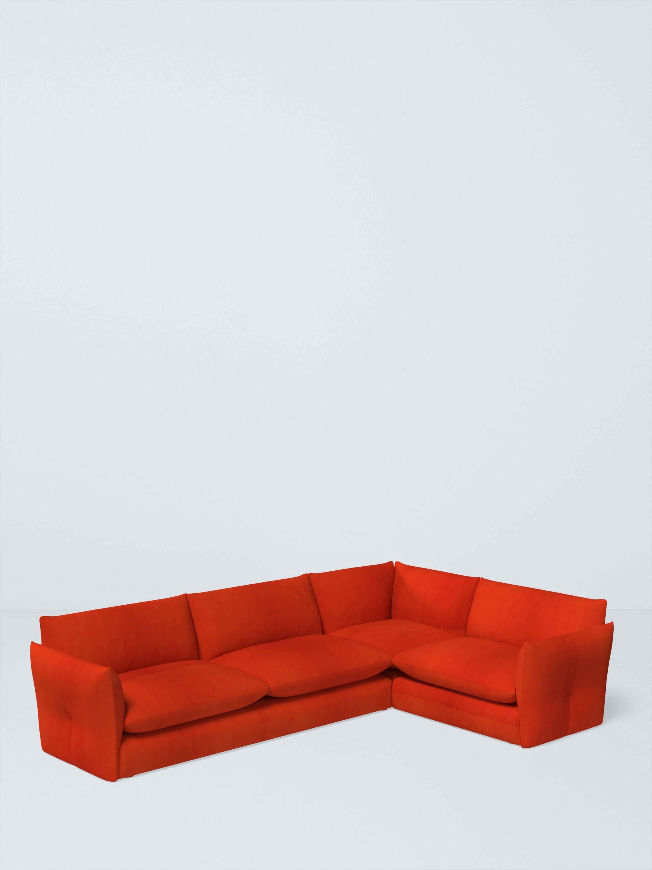 Dimple Range, John Lewis Easy Clean Plush Velvet Fabric, Paprika, Price Band B