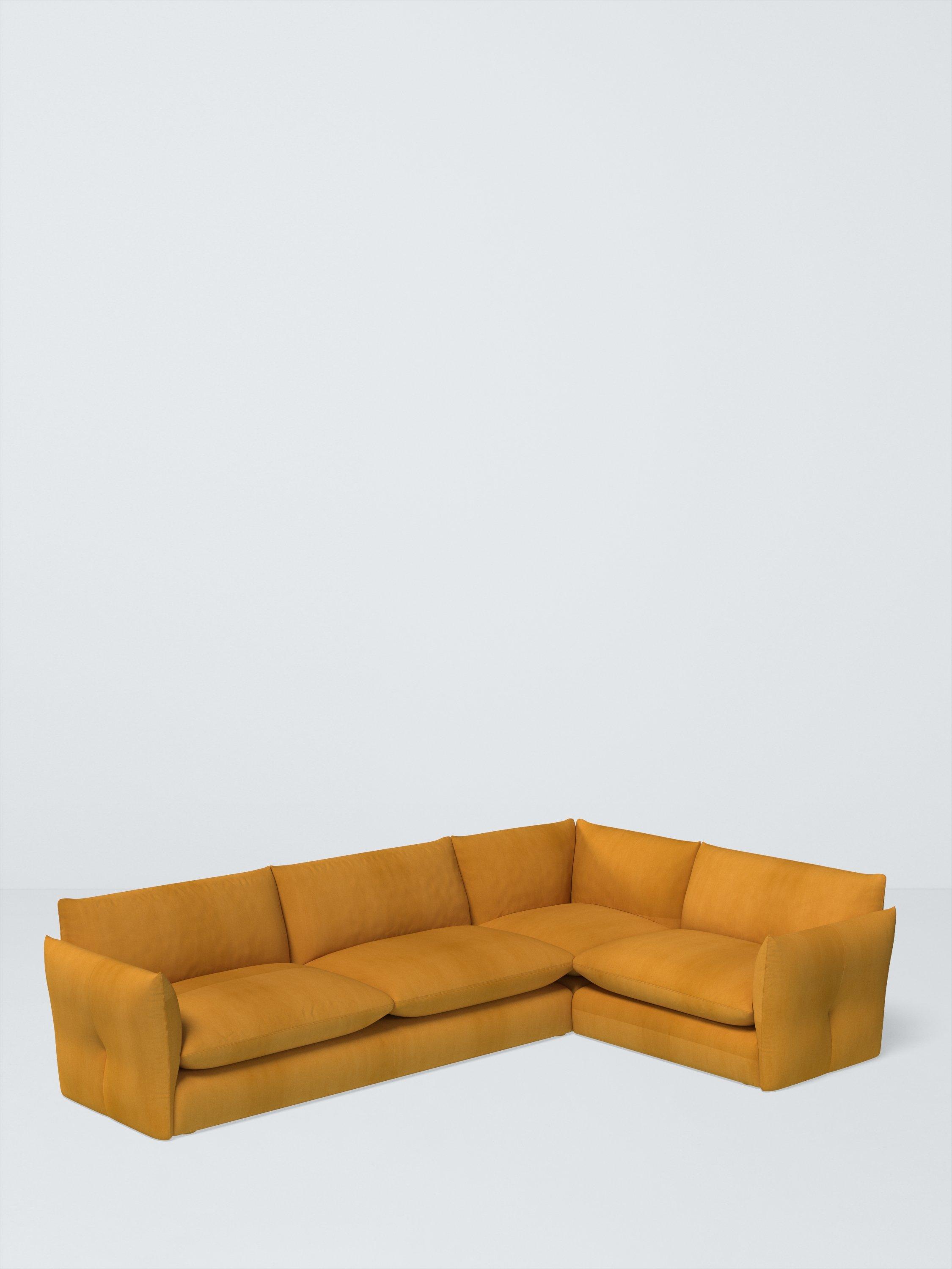Dimple Range, John Lewis Easy Clean Plush Velvet Fabric, Honey, Price Band B