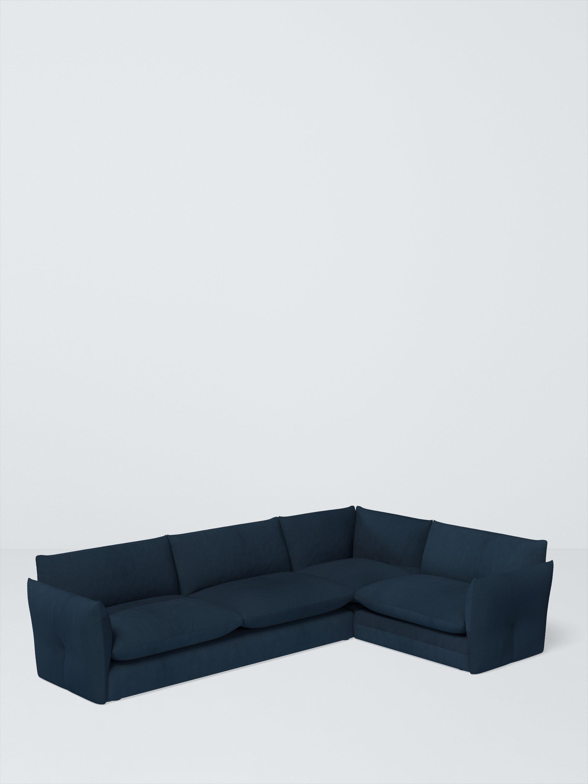 Dimple Range, John Lewis Easy Clean Plush Velvet Fabric, Navy, Price Band B