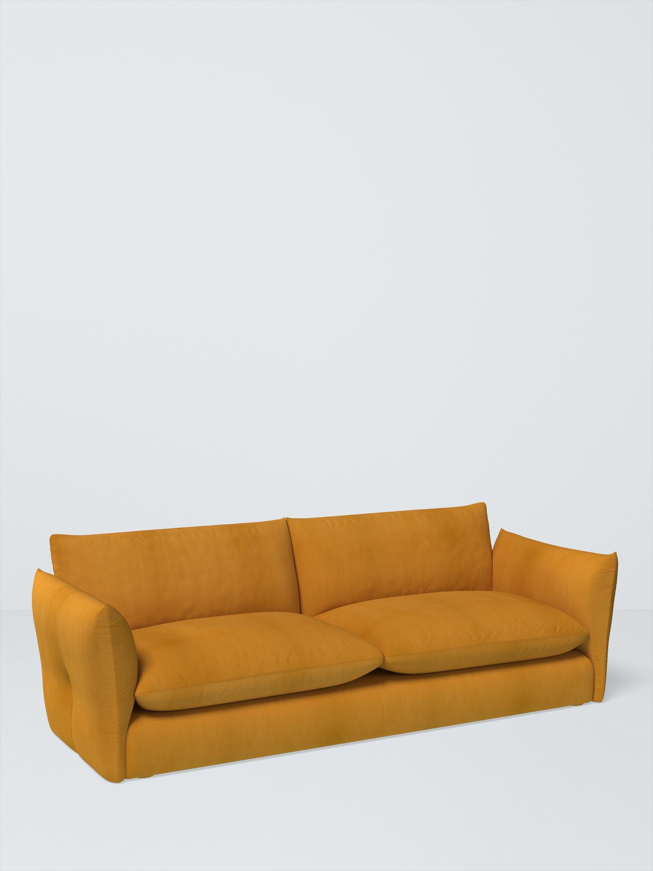 Dimple Range, John Lewis Easy Clean Plush Velvet Fabric, Honey, Price Band B