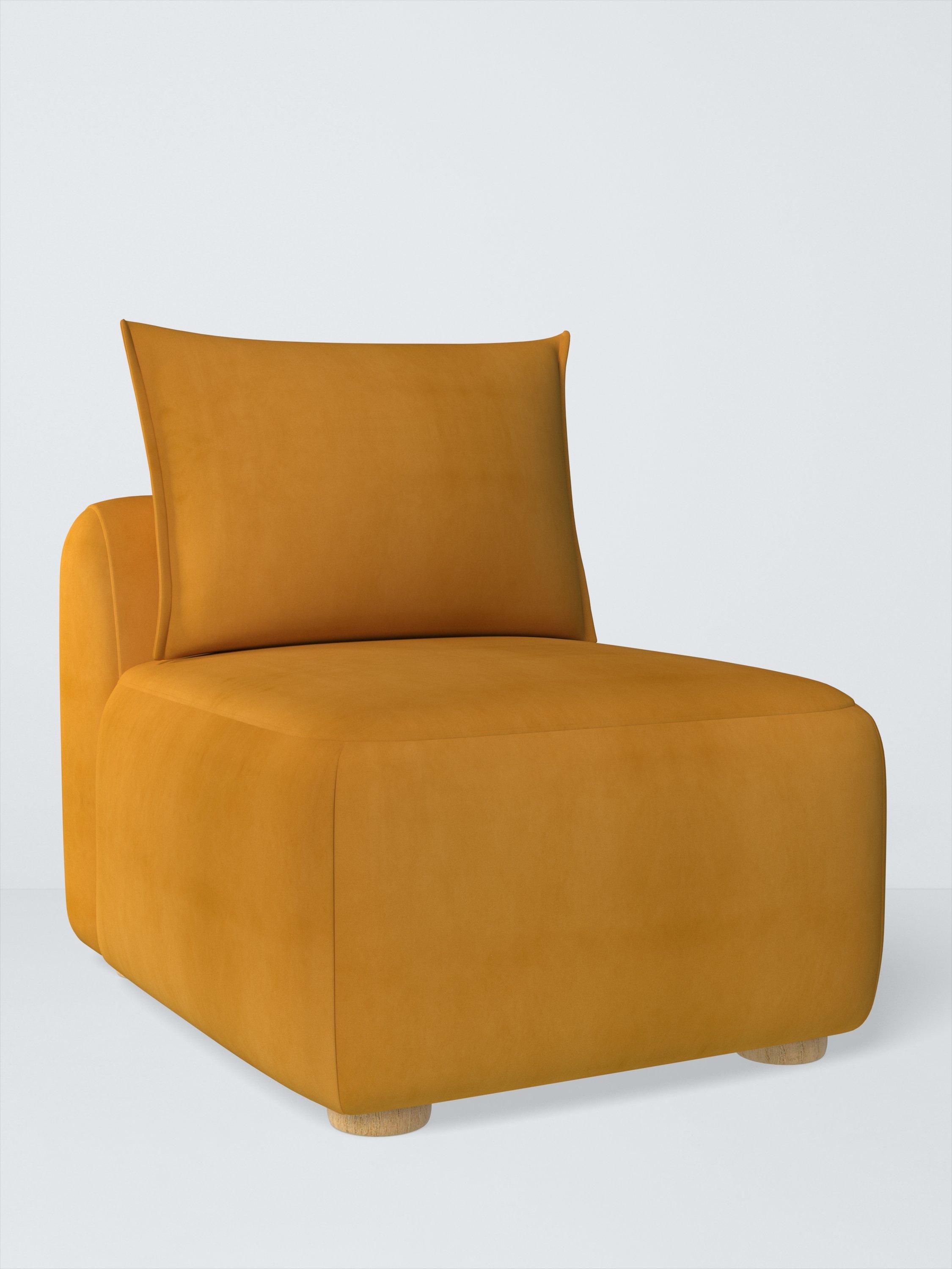 Elara Range, John Lewis Easy Clean Plush Velvet Fabric, Honey, Price Band B