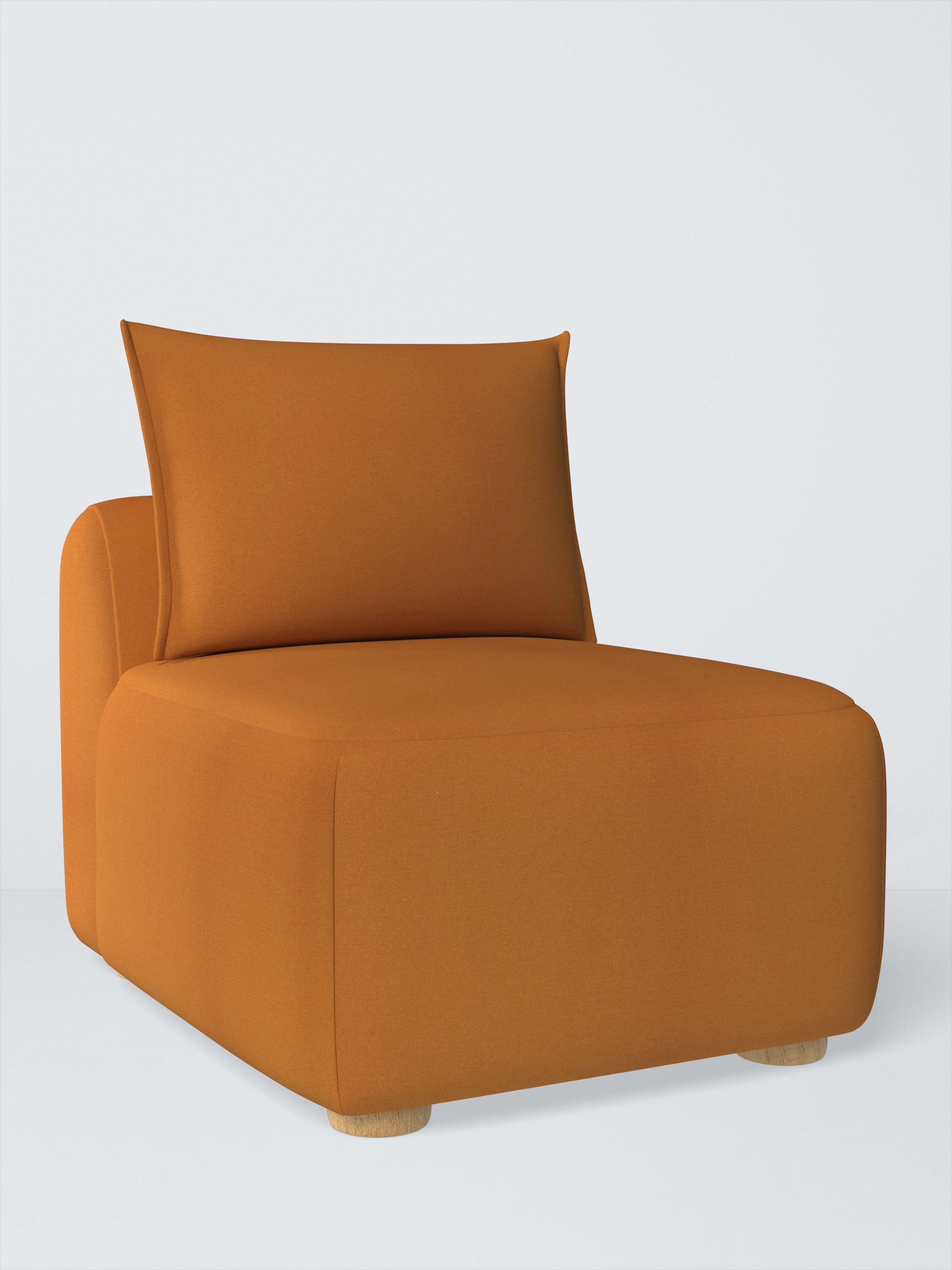 Elara Range, John Lewis Brushed Tweed Fabric, Honey, Price Band A