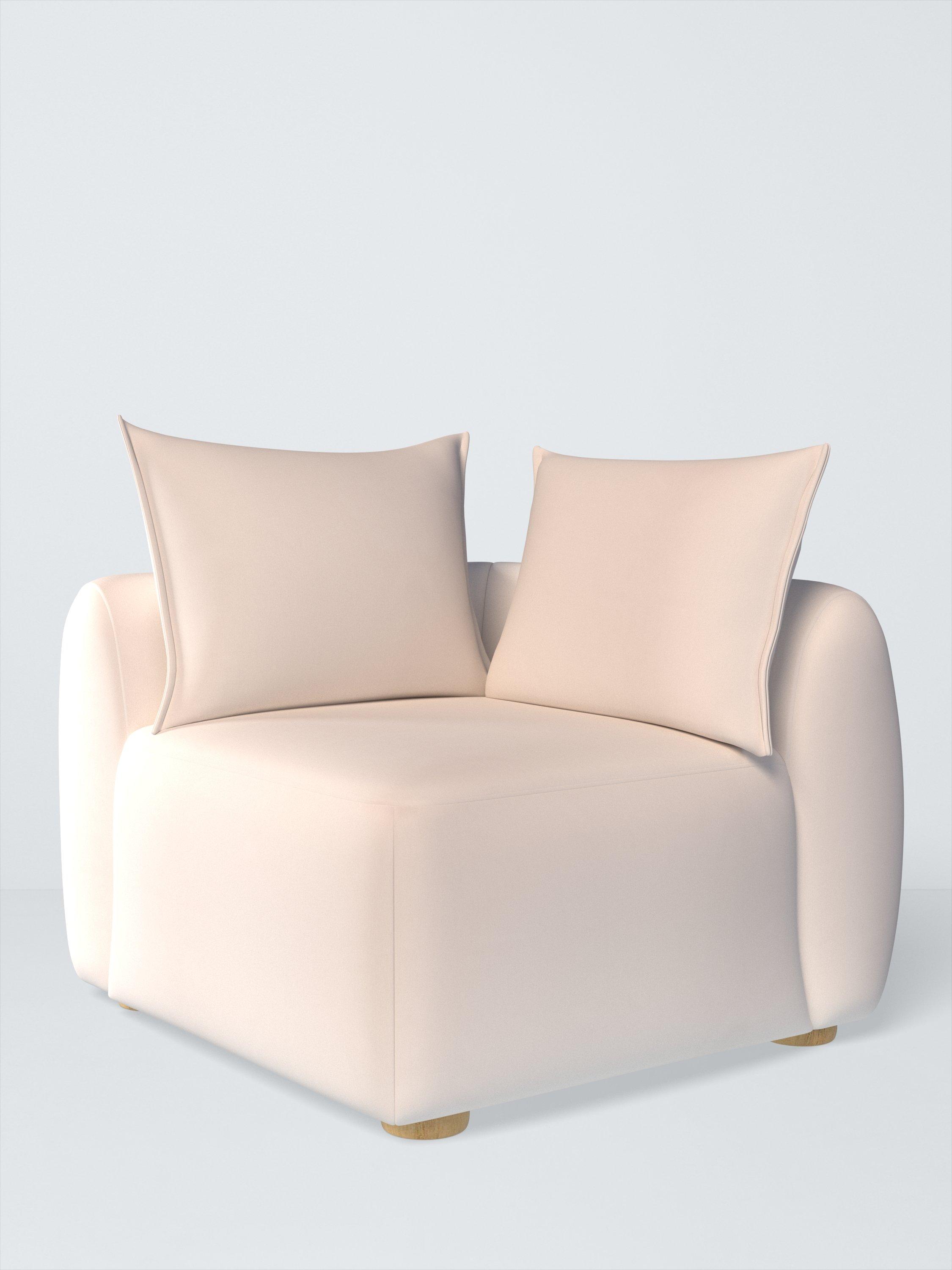 Elara Range, Aquaclean Titan Plain Fabric, Oyster White, Price Band D