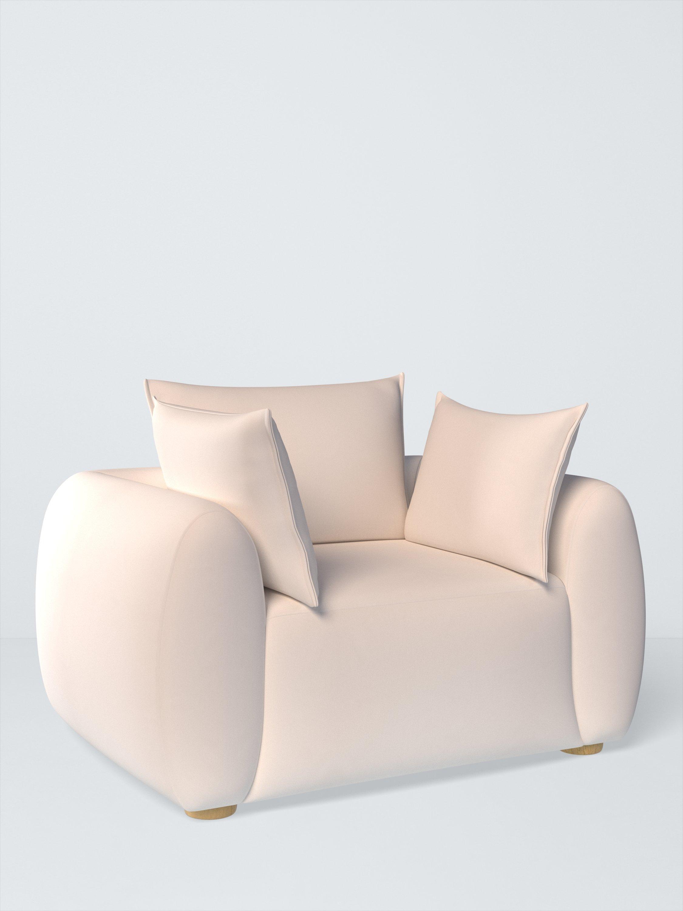 Elara Range, Aquaclean Titan Plain Fabric, Oyster White, Price Band D