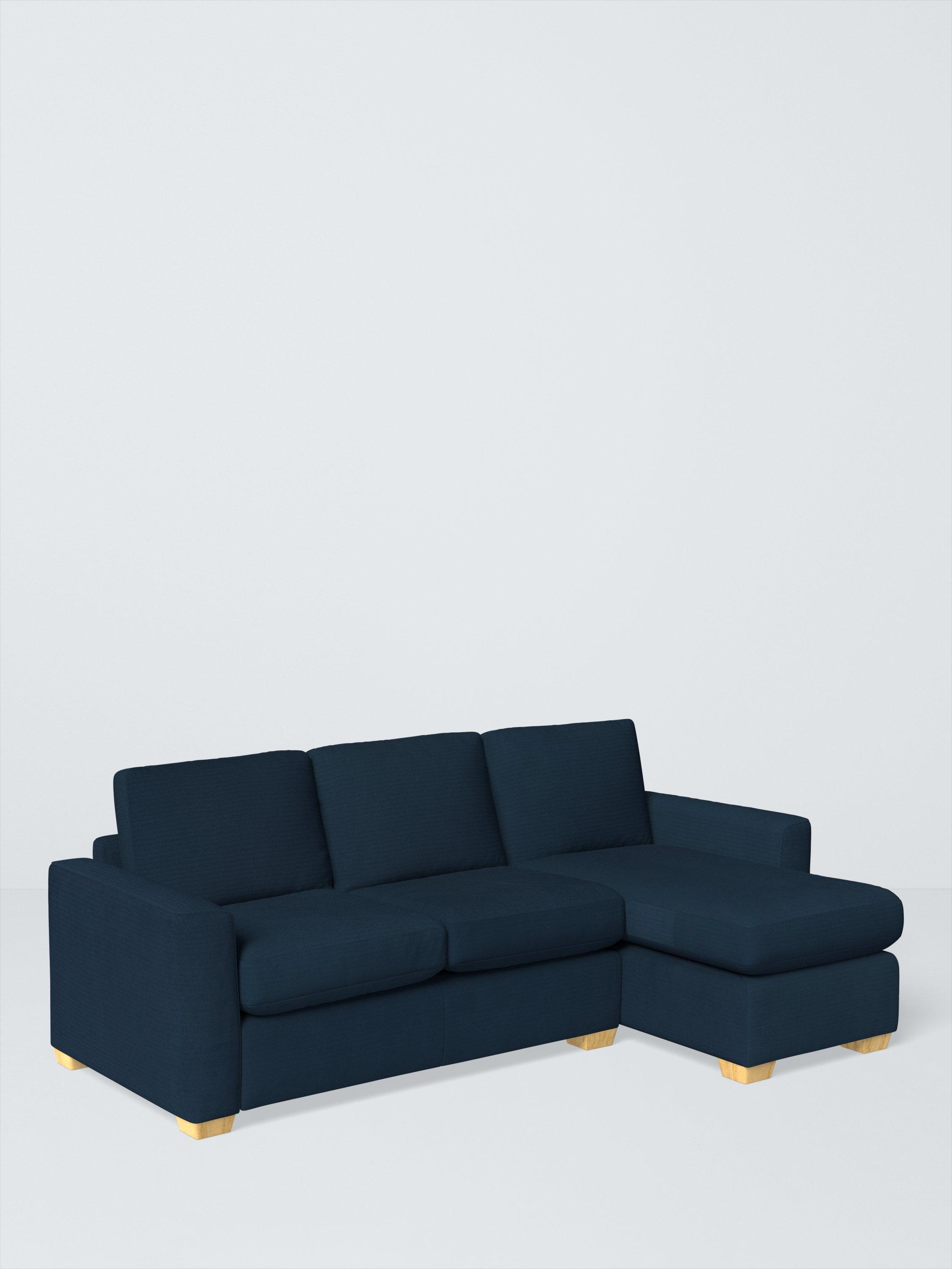 Olivia Range, John Lewis Easy Clean Plush Velvet Fabric, Navy, Price Band B