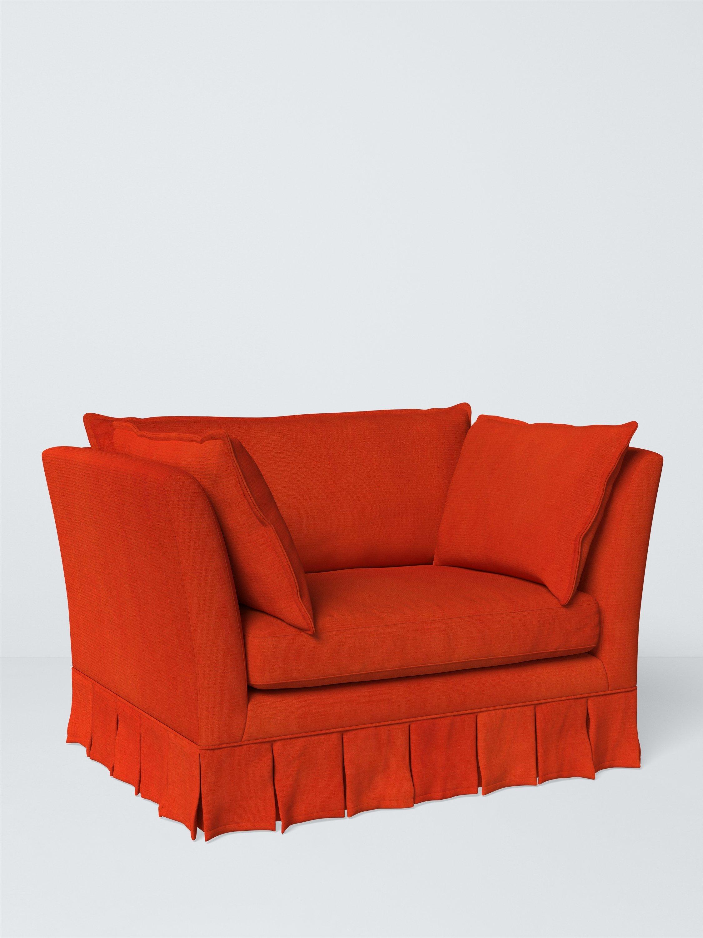 Oxford Range, John Lewis Easy Clean Plush Velvet Fabric, Paprika, Price Band B