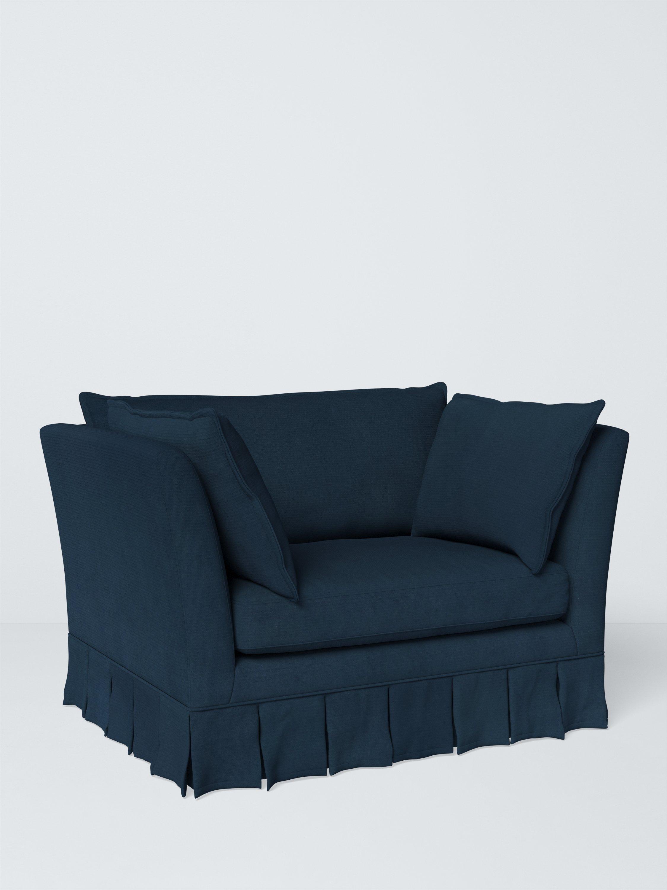 Oxford Range, John Lewis Easy Clean Plush Velvet Fabric, Navy, Price Band B