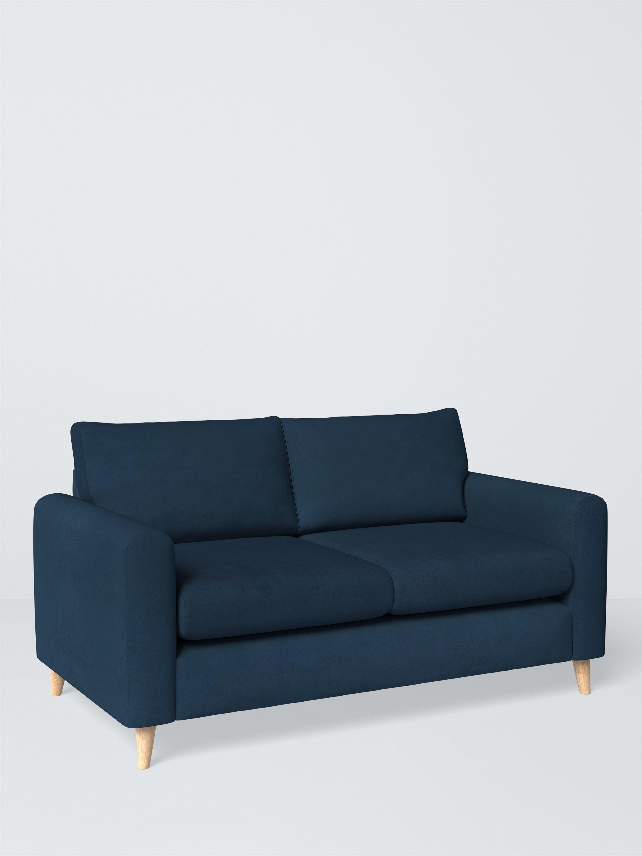 Strand Range, John Lewis Easy Clean Plush Velvet Fabric, Navy, Price Band B