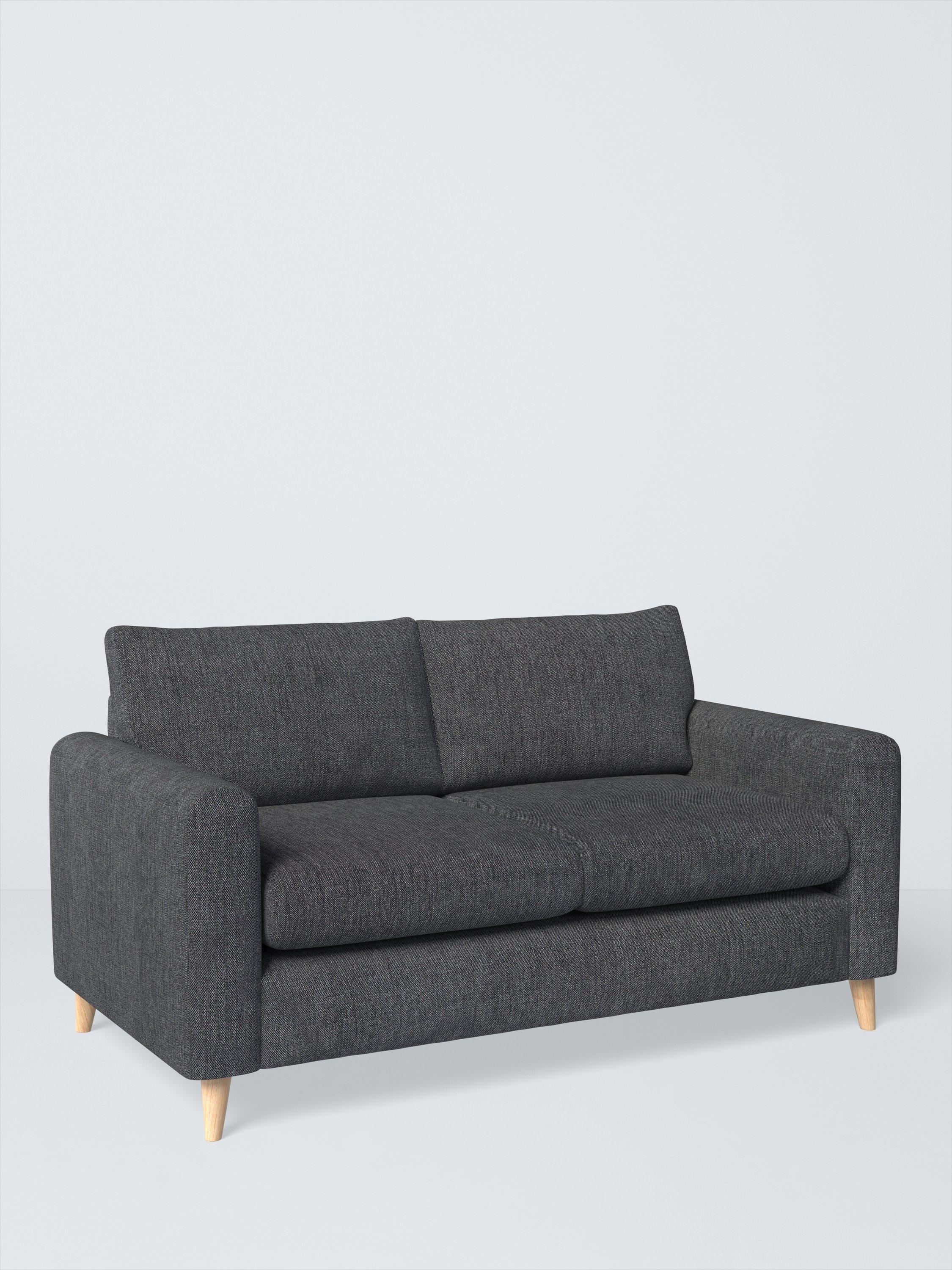 Strand Range, John Lewis Easy Clean Chunky Chenille Plain Fabric, Charcoal, Price Band C
