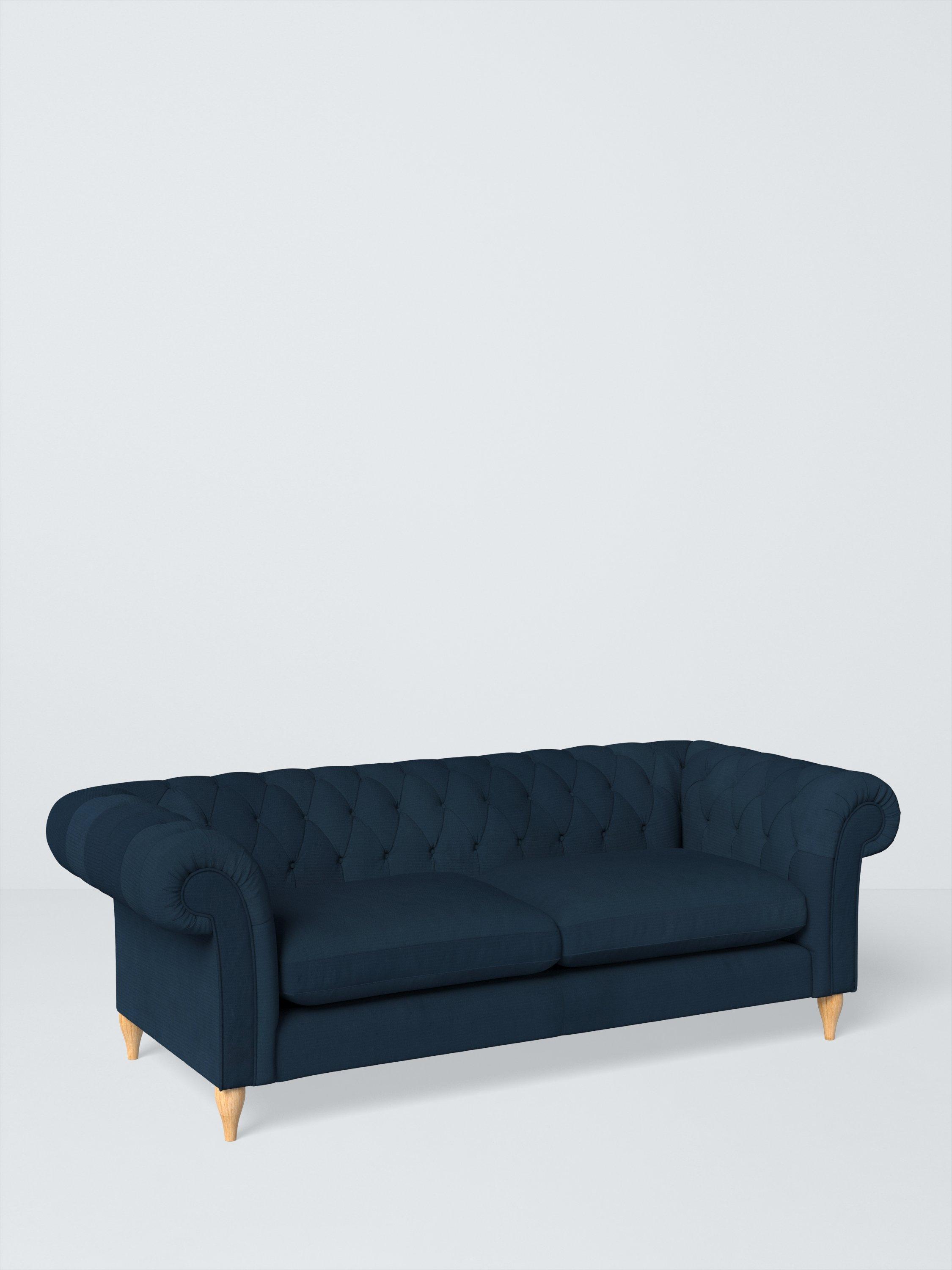 Winchester Range, John Lewis Easy Clean Plush Velvet Fabric, Navy, Price Band B