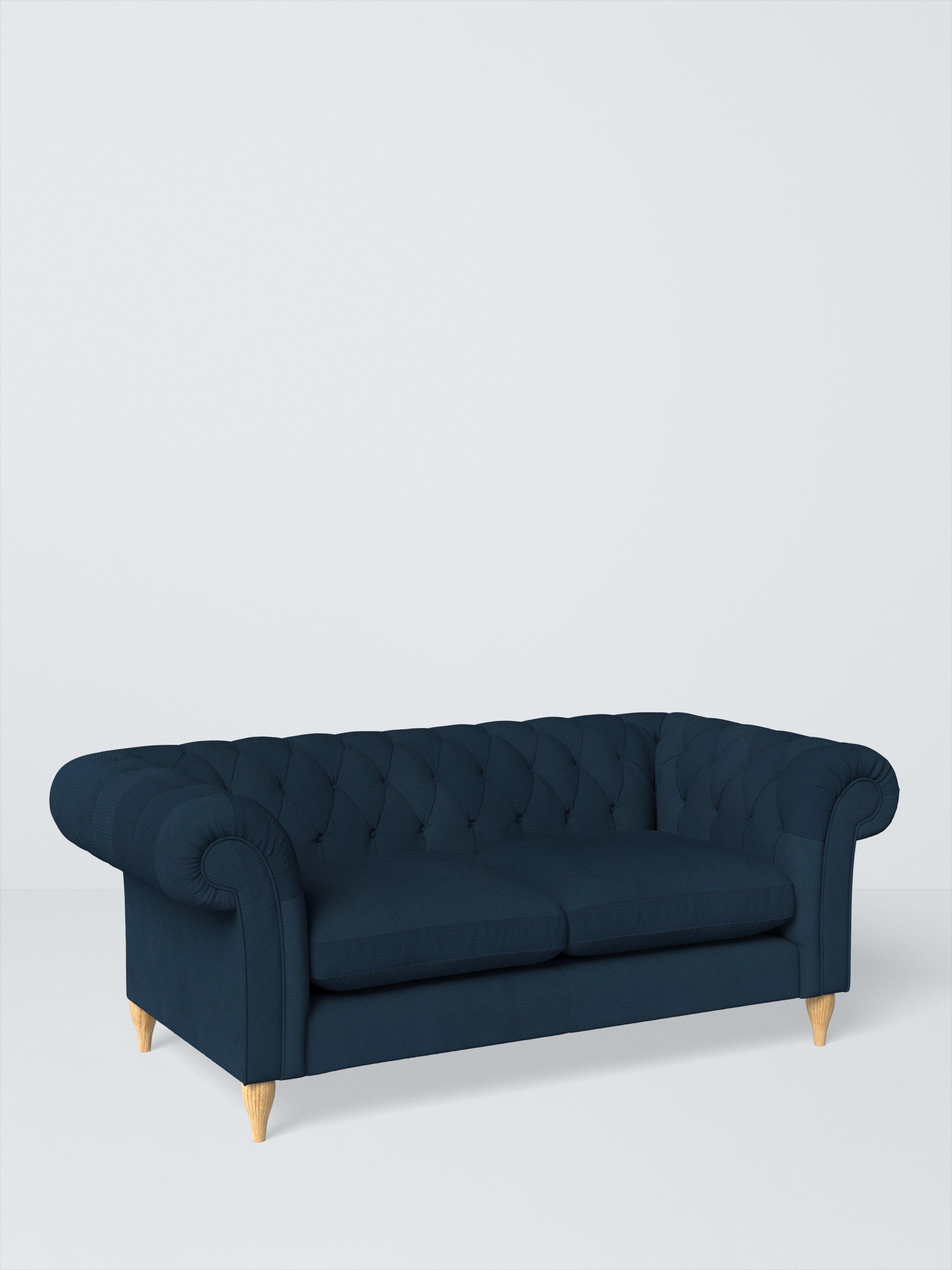 Winchester Range, John Lewis Easy Clean Plush Velvet Fabric, Navy, Price Band B