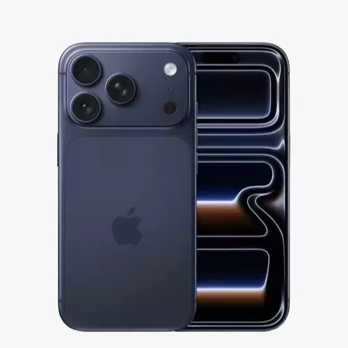 Deep blue coloured iphone 17 pro