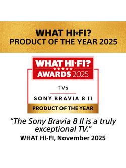 Sony Bravia 8 II K55XR8M25BP (2025) QD-OLED HDR 4K Ultra HD Smart Google TV, 55 inch with Dolby Atmos, Black - view 2, Black