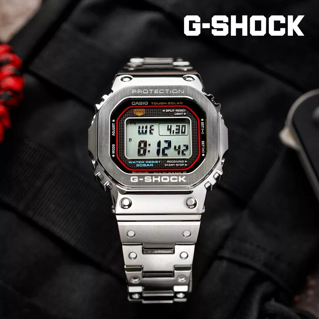 casio gshock silver watch 