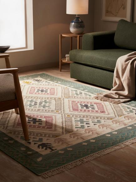 John Lewis Budapest Kelim Flatweave Wool Rich Rug, Multi, Multi
