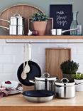 John Lewis Classic Cookware, Silver