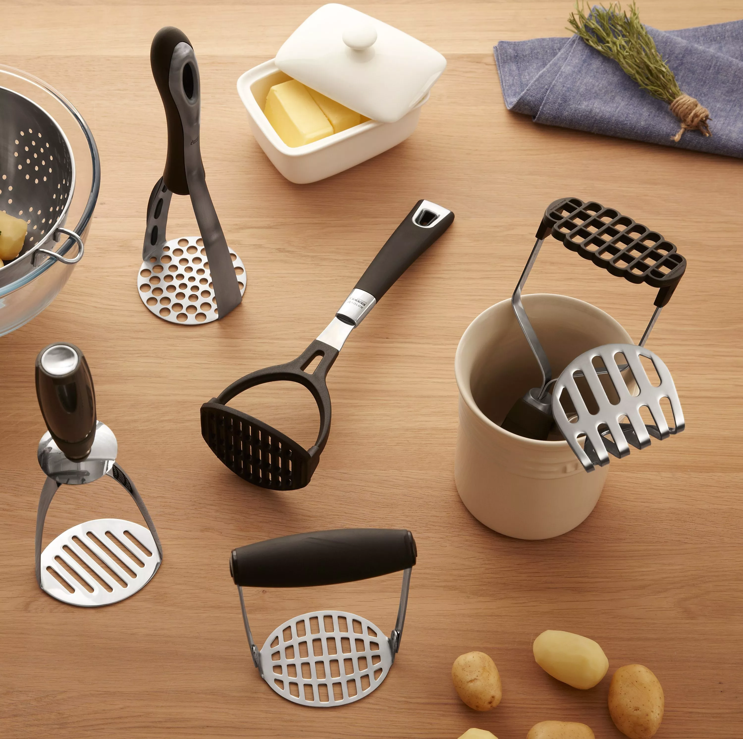 thumbnail image 2 of OXO Good Grips Potato Masher - Stainless Steel With Comfortable Cushioned Handle 2 of 10