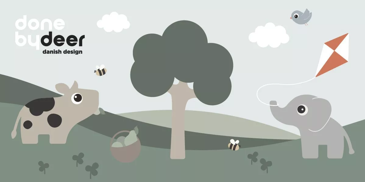 A banner showing Done By Dear products.