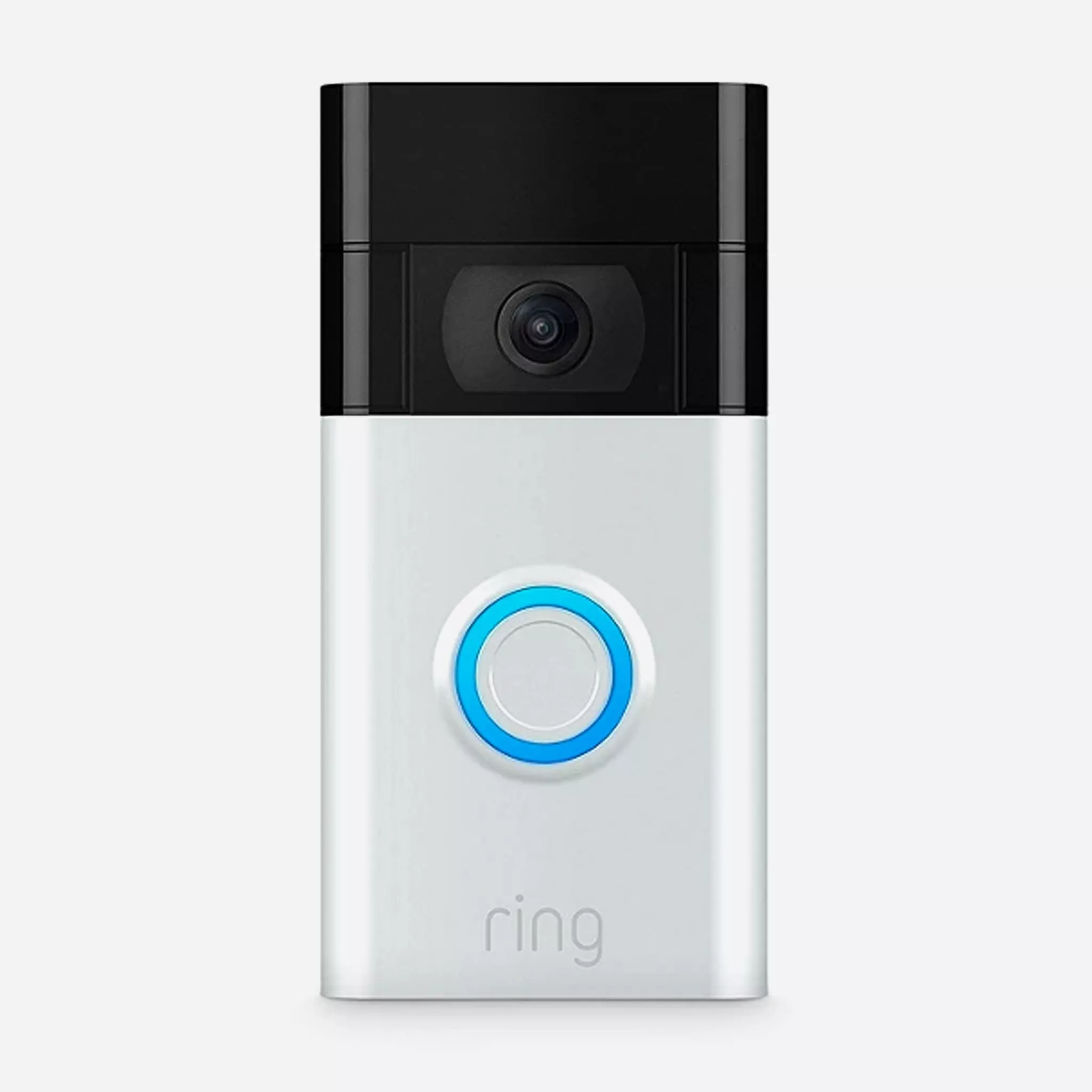Doorbell with camera in silver