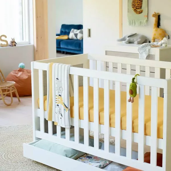 cot in baby bedroom
