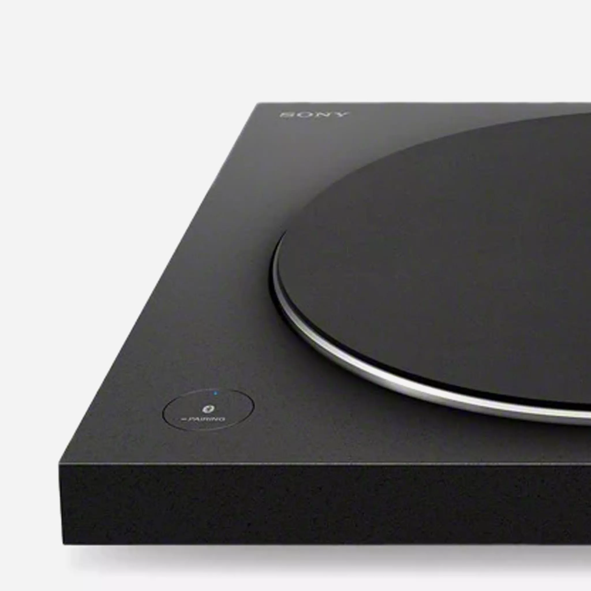 black sony turntable 