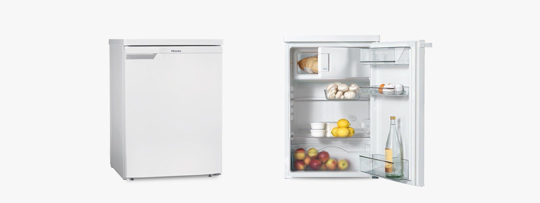 Fridges freezer with compartments