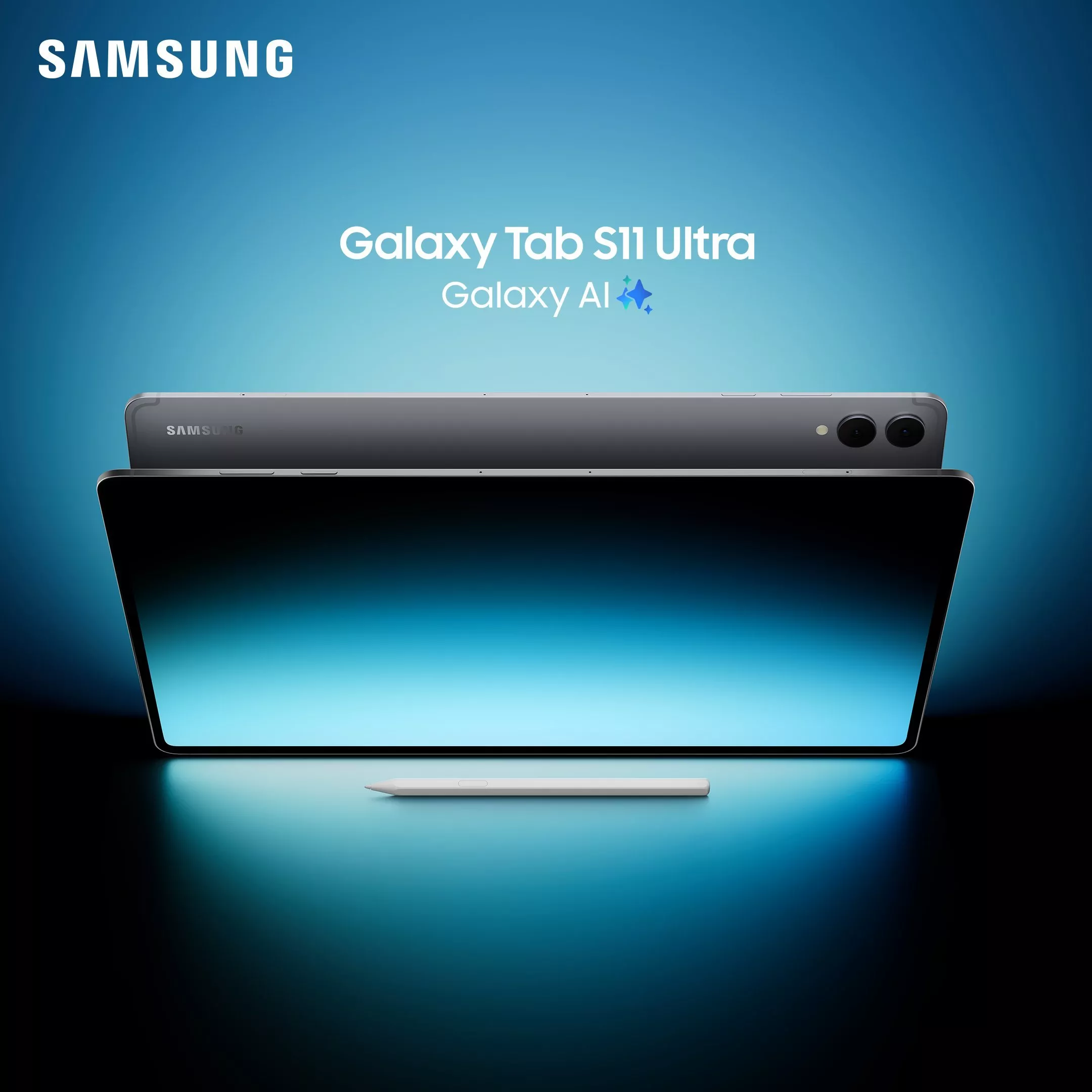 Samsung Galaxy Tab S10 FE+ tablet with keyboard, showing video call and biology notes in split-screen mode