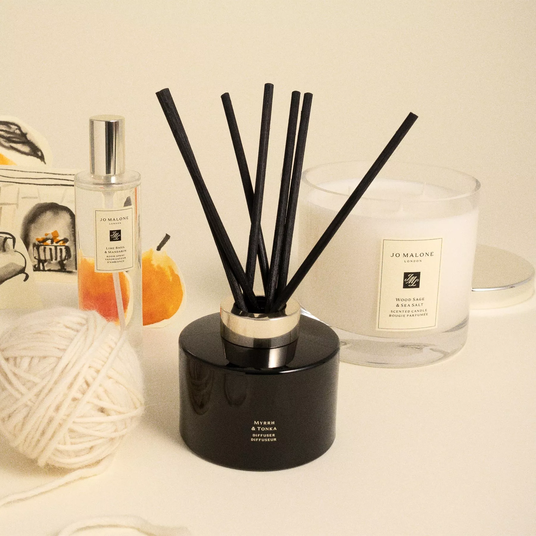 collection Jo Malone London candles and diffusers 