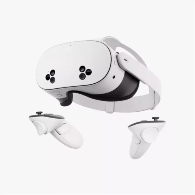 Meta virtual reality headset and controllers