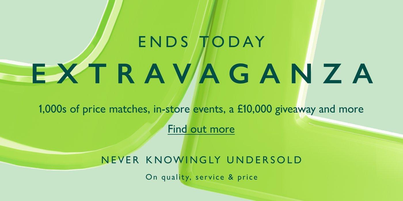 Ends today EXTRAVAGANZA