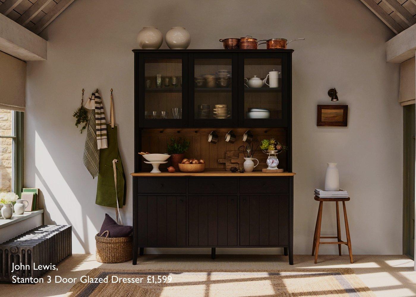 John Lewis, Stanton 3 Door Glazed Dresser £1,599