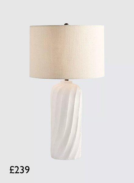 Ollie Twist Ceramic Table Lamp, £239