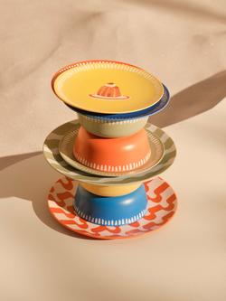 John Lewis Dolce Vita Recycled Plastic Picnic Dinner Plate, Set of 4, 25cm, Multi - view 2, Multi