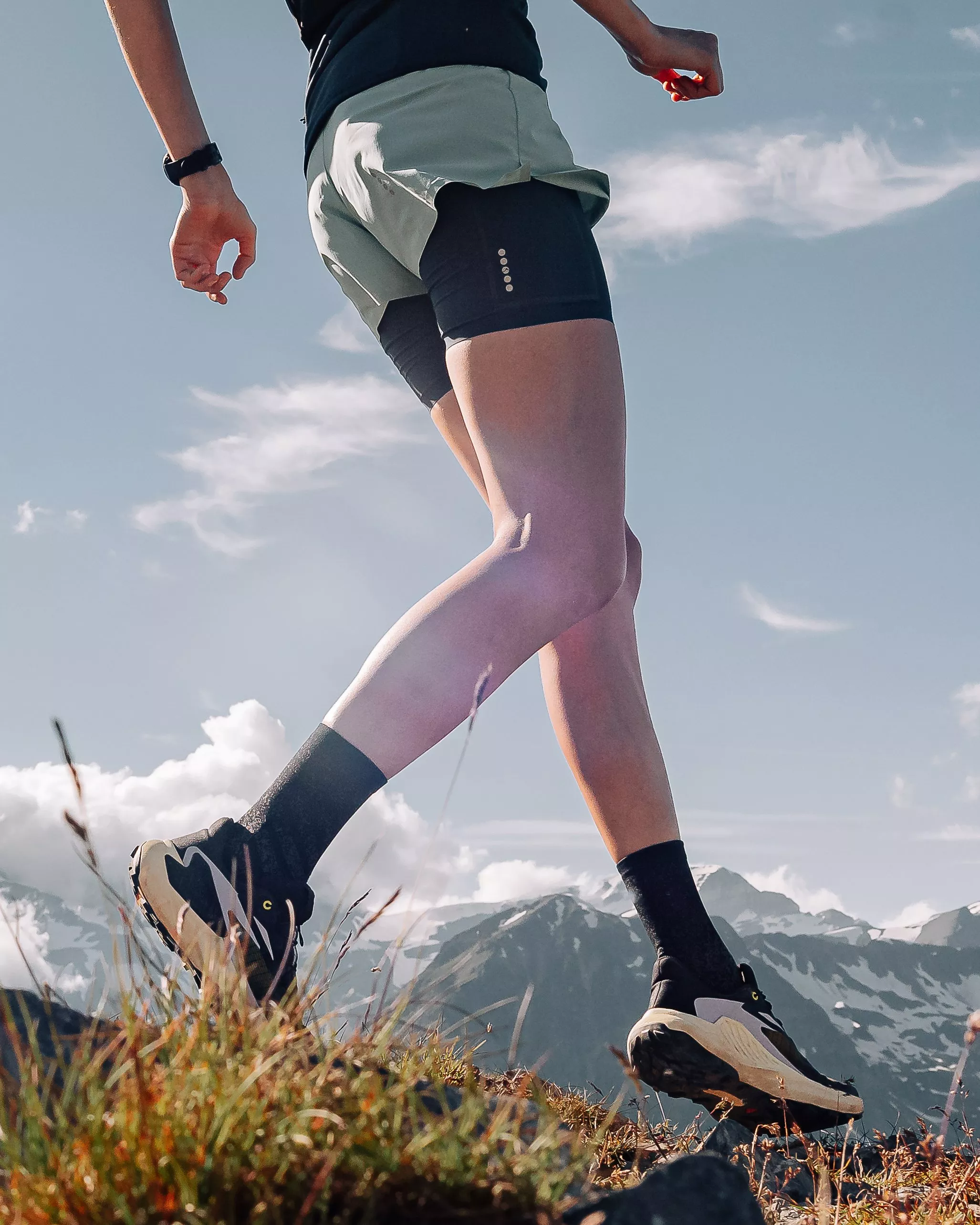 woman stretching on a yoga mat