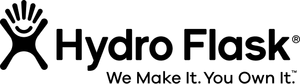 white Hydro Flask logo