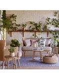 John Lewis Jute Pouffe, Natural
