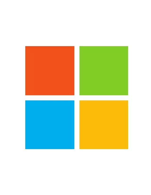 Four coloured squares form a grid: red, green, blue, and yellow. Iconic and recognisable design.