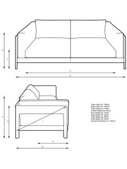 John Lewis Nest Large 3 Seater Sofa - view 2, 