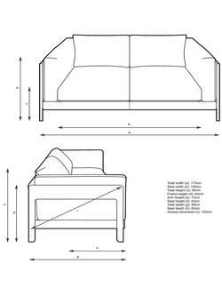 John Lewis Nest Medium 2 Seater Sofa - view 2, 