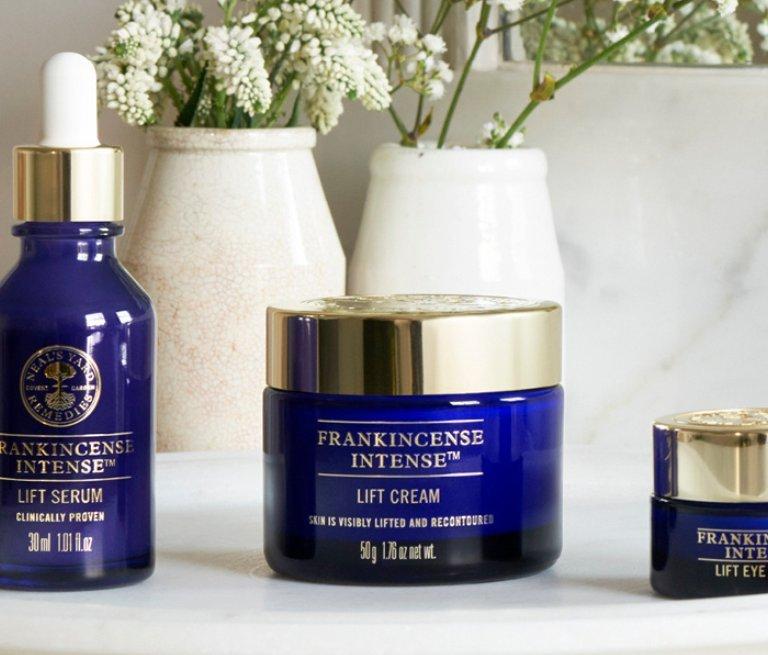 This is a brand banner showing Neal's Yard Remedies products