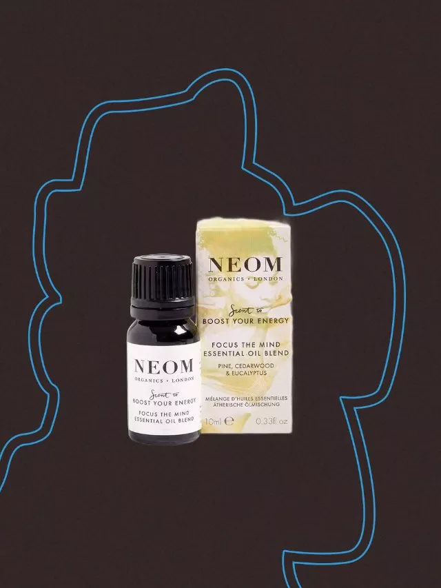 A promotional graphic for two NEOM products.