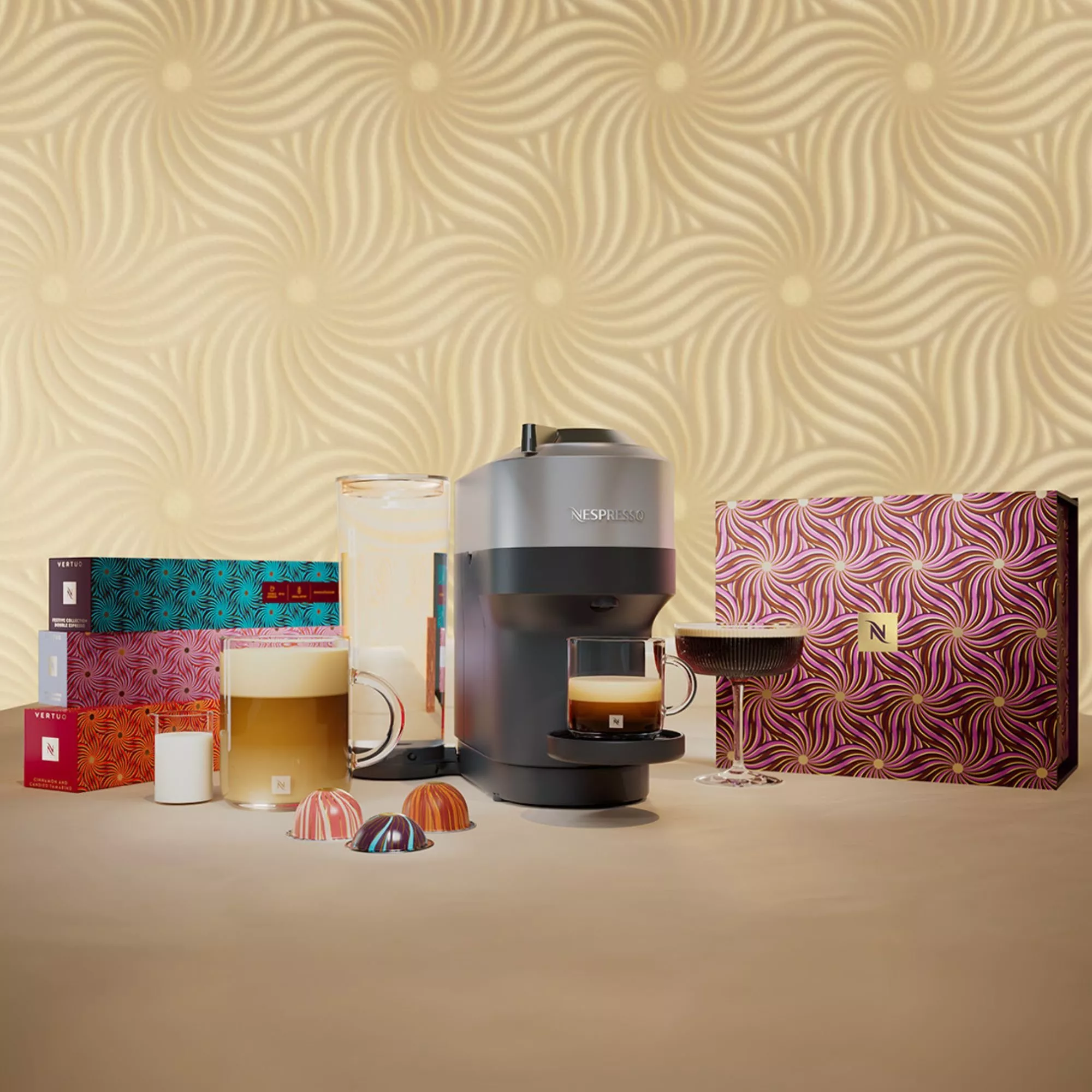 Nespresso coffee machine on counter