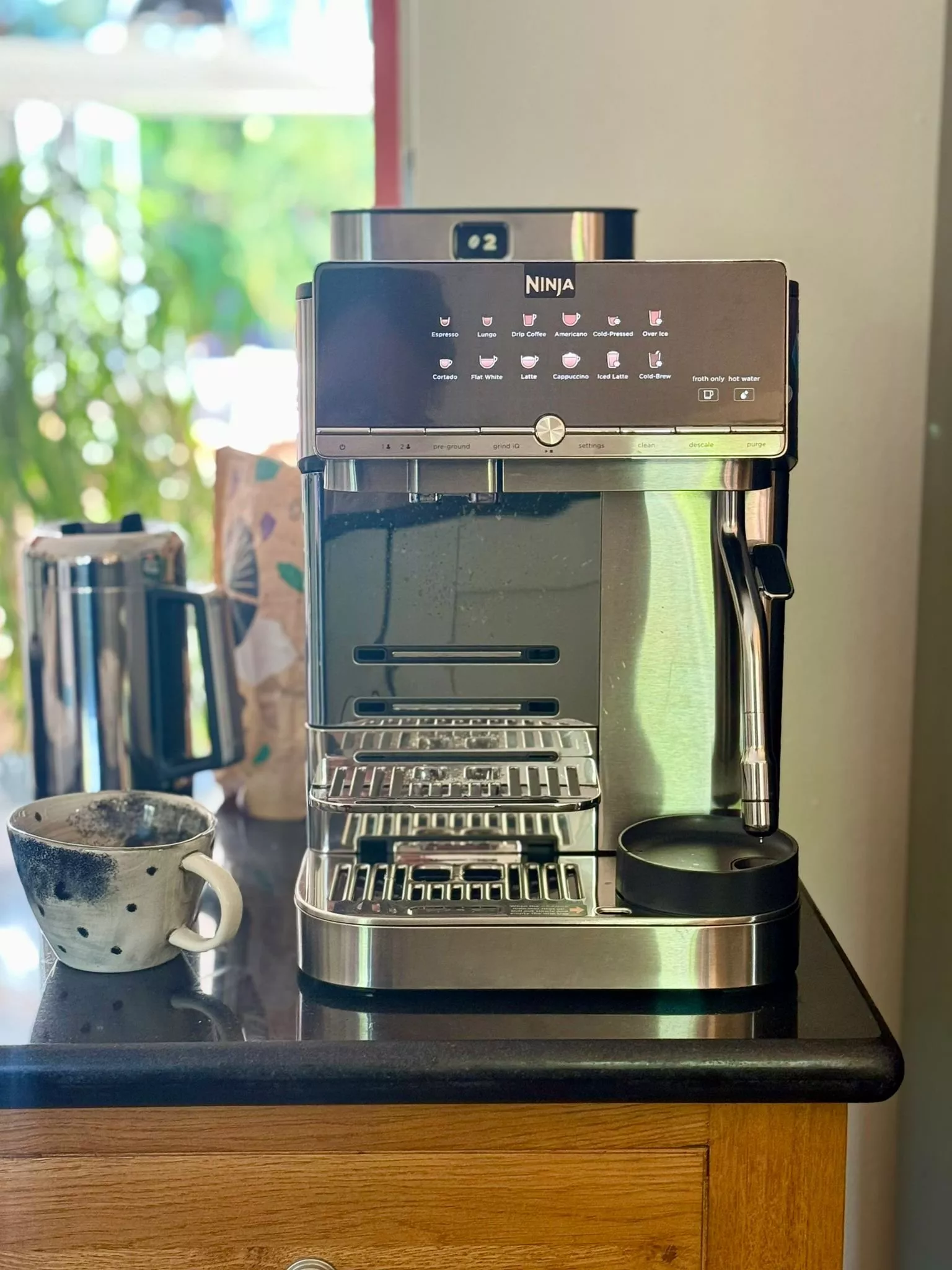 ninja auto barrista in a kitchen