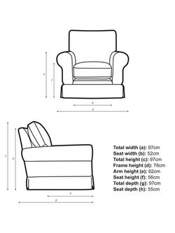 John Lewis Padstow Armchair - view 2, 