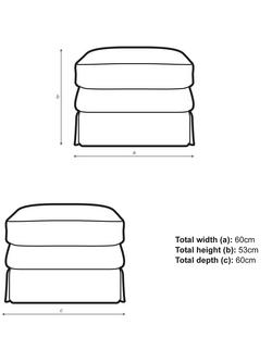 John Lewis Padstow Footstool - view 2, 