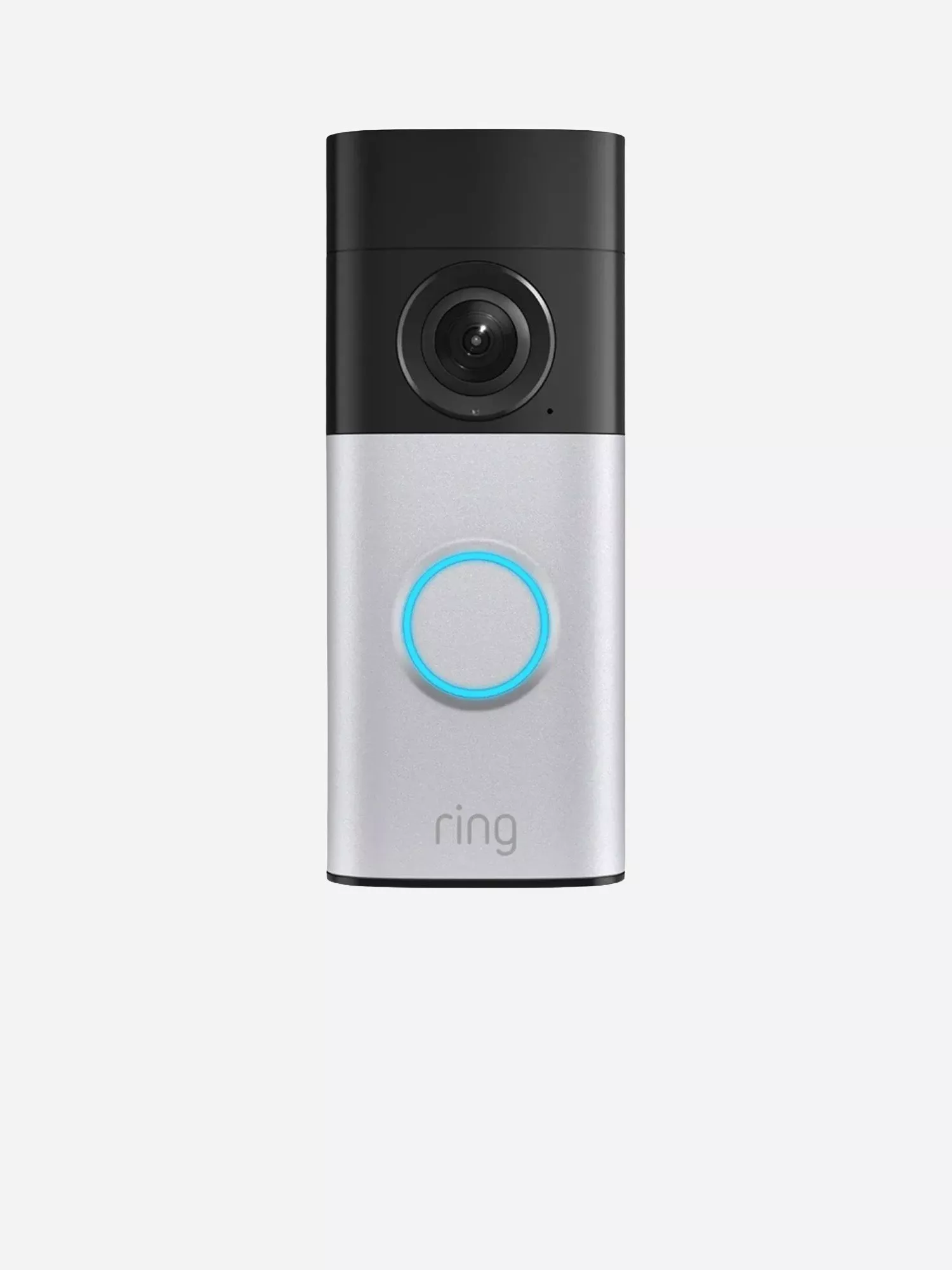 Doorbell with camera in silver