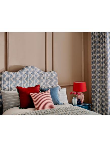 Sanderson Pinetum Stripe Cushion - view 2, Mulberry